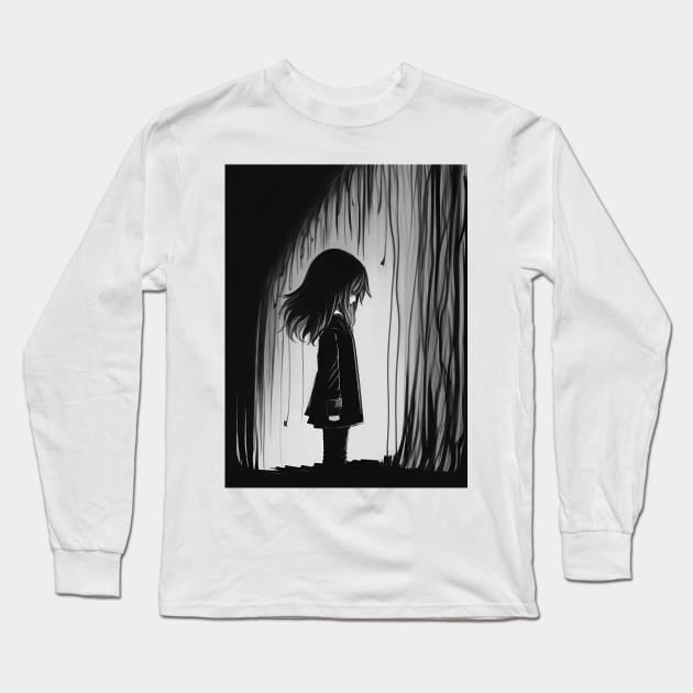 Between Darkness and Determination Long Sleeve T-Shirt by CreativeSage